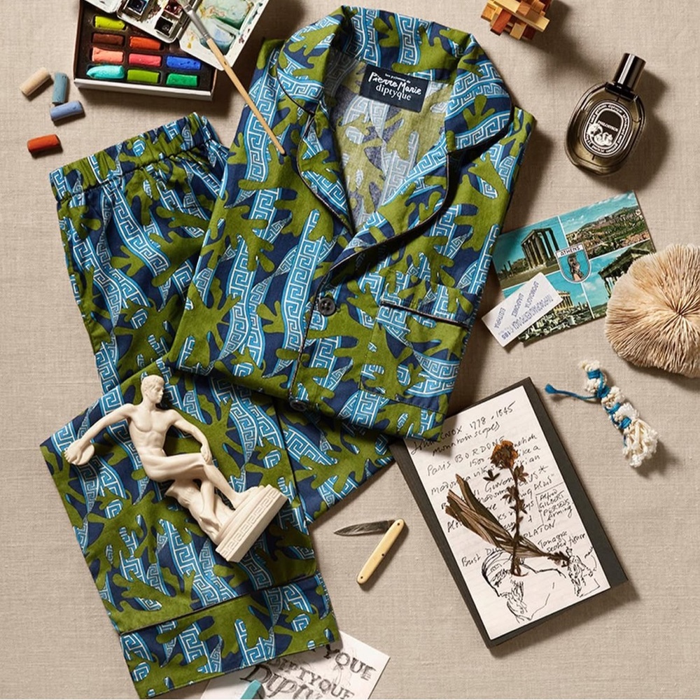 Diptyque x Pierre Marie collab pajamas